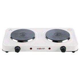 Fogão Elétrico Muvip com 2 Placas 2000W - 5 Níveis de Potência - Termostato com Sistema de Segurança