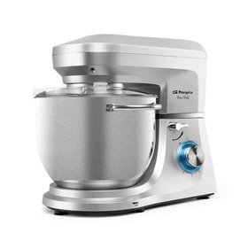 Misturador multifuncional Orbegozo AM 8000 - Potente motor 1800W - Tigela de aço inoxidável 7L - 6 velocidades + pulso - Acessór