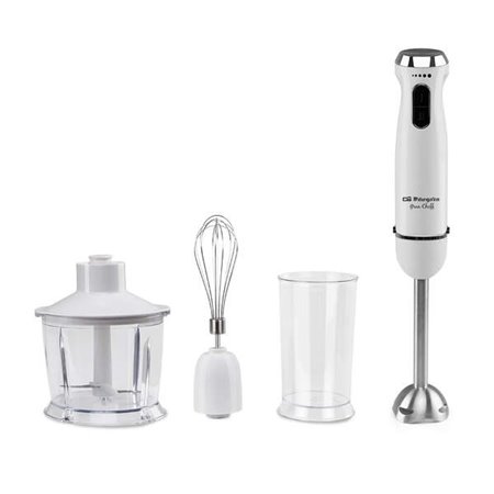 Varinha mágica multifuncional Orbegozo BT 2690 - Potente motor DC de 1000 W - Seletor de velocidade e função turbo - Cabo ergonô