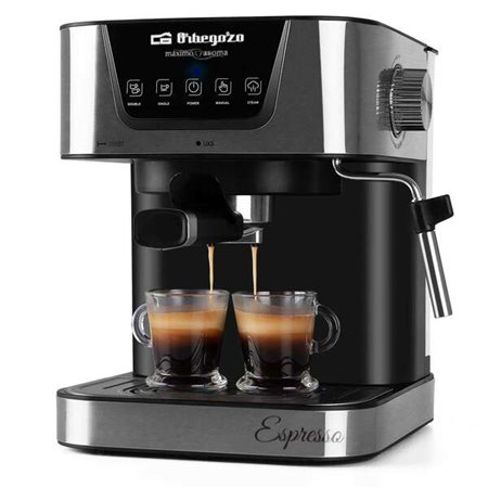 Máquina de café expresso Orbegozo EX 5200 - Orbegozo 20 Bar de pressão e 850W de potência - Painel de controle de toque - Tanque