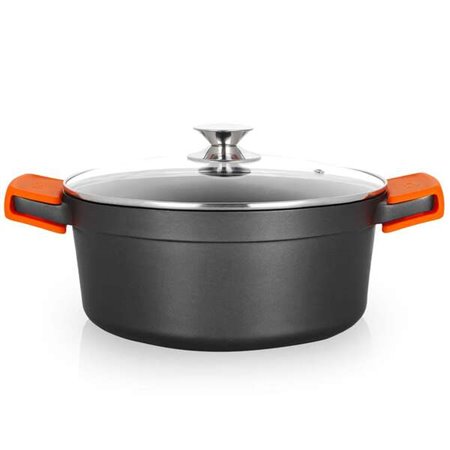 Orbegozo CDH 3028 - Caçarola de alumínio fundido - Cozinha com segurança e versatilidade - Antiaderente e adequada para todos os