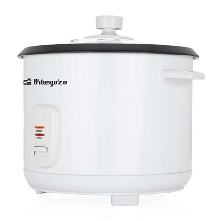Panela elétrica de arroz Orbegozo CO 3031 - Cozinhe o arroz sem grudar - Capacidade 1,8L - Vaporizador incluído - Desligamento a