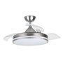 Ventilador de teto Orbegozo CP 121105 Elegance - Potente motor DC - Lâminas retráteis - Luz LED regulável - Controle remoto - Si