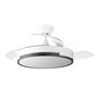 Orbegozo CP 134105 Elegance Ventilador de Teto Eficiente e Silencioso - Lâminas Retráteis - Motor DC - Luz LED - Controle Remoto