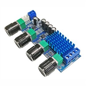 Kit Módulo Amplificador 2 Canais Stereo 2X80W 12-24Vdc