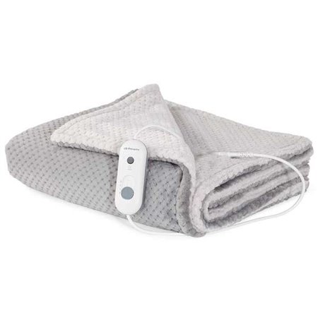 Manta Térmica Comfort Orbegozo MAH 2050 Cinza e Branco - Calor Uniforme e Persistente - Proteção contra Superaquecimento - Tecid