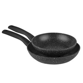 Orbegozo Pack 2 Frigideiras de Alumínio Forjado - Alta Qualidade e Resistência - Superfície Antiaderente - Ideal para Novas Rece