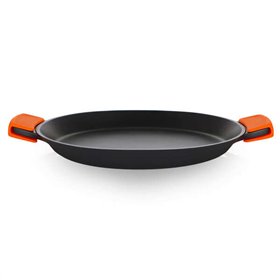 Panela de paella de alumínio fundido Orbegozo PDA - Versatilidade e segurança na cozinha - Alças de silicone - Antiaderente sem 