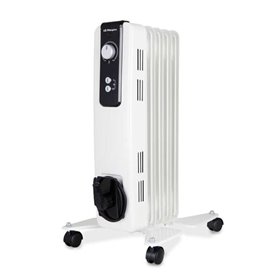 Radiador a óleo compacto Orbegozo RH - Potente e silencioso - 2 níveis de potência - Termostato ajustável - Segurança garantida 