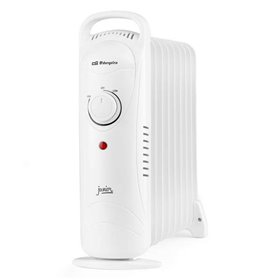 Radiador a óleo Orbegozo RO 1220 Compact Junior - Potência 1200W - Termostato ajustável - Proteção contra superaquecimento - Fác