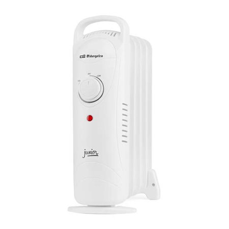 Radiador a óleo Orbegozo RO 720 Compact Junior - Potência 700W - Termostato ajustável - Proteção contra superaquecimento - Fácil
