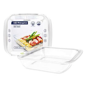 Bandejas de vidro da série Orbegozo BNC - Versatilidade em sua cozinha - Resistência e durabilidade únicas - Capacidade de 1,8L 