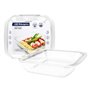Bandejas de vidro da série Orbegozo BNC - Versatilidade em sua cozinha - Resistência e durabilidade únicas - Capacidade de 1,8L 