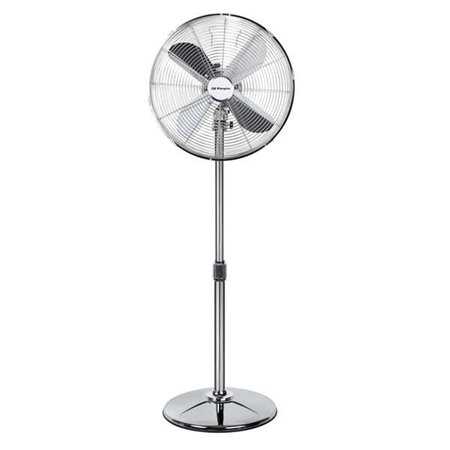Ventilador de pé clássico Orbegozo SF 3345 - Potente e econômico - 3 velocidades de ventilação - Altura ajustável - Design croma