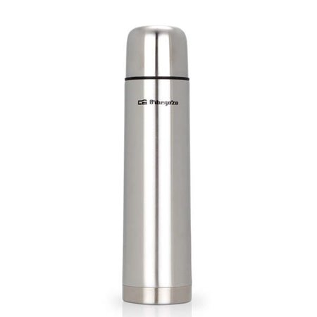 Garrafa térmica de aço inoxidável Orbegozo TRL 10060 - Mantém os líquidos frios por 24H e quentes por 12H - Capacidade 1000ml - 