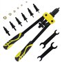 Alicate De Rebites C/ 6 Adaptadores E 150 Porcas De Rebite