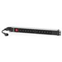 Faixa de alimentação da unidade de distribuição de energia Salicru SPS PDU - 12 tomadas IEC C13 - cor preta