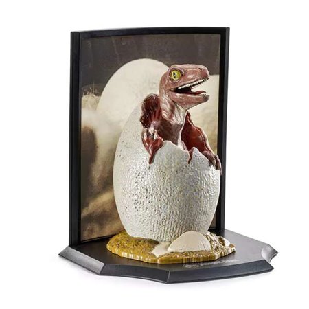 The Noble Collection Toyllectible Treasures Jurassic Park Ovo para incubação Raptor - Tamanho 15x17x19cm