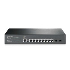 Switch gerenciado TP-Link Gigabit L2 JetStream - 8 portas com 2 slots SFP