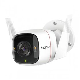 Câmera de segurança IP TP-Link Tapo C320WS 2K QHD WiFi - Visão noturna - Detecção de movimento - Proteção IP66 - Controle de voz