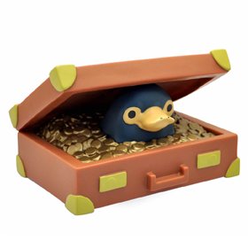 Figura cofrinho plastoy animais fantásticos e onde encontrá-los niffler na mala chibi