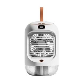 Mini Ar Condicionado XO - Três Velocidades - Rotação 90º - Bateria 3600Mah - Modo Noturno - Silencioso - Display Digital e Funçã