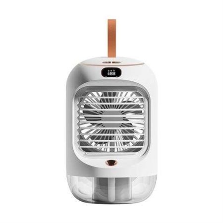 Mini Ar Condicionado XO - Três Velocidades - Rotação 90º - Bateria 3600Mah - Modo Noturno - Silencioso - Display Digital e Funçã