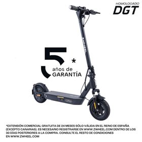Zwheel ZFox Max Urban Dark Scooter Elétrico 400W Motor - Aprovado pela DGT - Velocidade até 25Km/h - Alcance até 50km - 3 Modos 