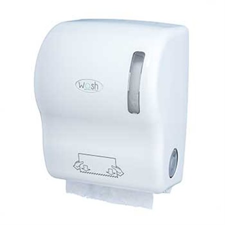 Dispensador Toalhas Rolo c/ Auto-Corte ABS Branco