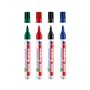 Marcador Permanente Grosso Edding 3000 1,5-3mm 4 Cores 4un