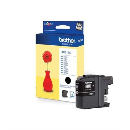 Tinteiro original Brother LC121 Preto - LC121BKBP