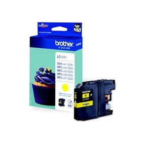 Tinteiro original Brother LC123 Amarelo - LC123YBP