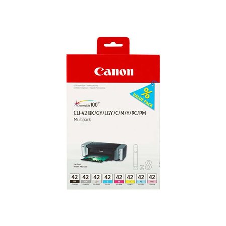 Canon CLI42 Pack de 8 Tinteiros originais - 6384B010