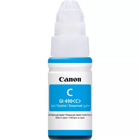 Garrafa original Canon GI490 Cyan - GI490C/0664C001