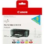 Tinteiros originais Canon PGI72, Pack de 5 unidades - Preto fosco, Ciano, Magenta, Amarelo, Vermelho - 6402B009
