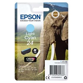 Tinteiro original Epson T2425 (24) ciano claro - C13T24254012