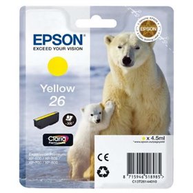 Tinteiro original Epson T2614 (26) amarelo - C13T26144012