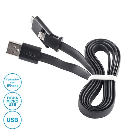 Cabo Usb-A 2.0 Macho / Micro Usb-B E Iphone 5/6