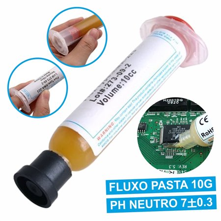 Fluxo Em Pasta P/ Soldar Seringa 10Gr Amtech