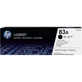Toners originais HP CF283A pretos, Pack de 2 - 83A