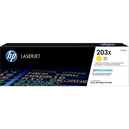 Toner original amarelo HP CF542X - 203X