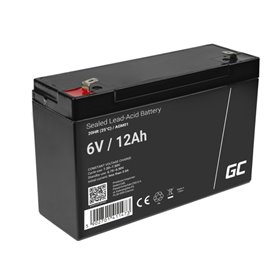 Bateria Chumbo Gel AGM 6V 12A GREEN CELL