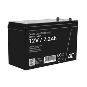 Bateria Chumbo Gel AGM 12V 7.2A GREEN CELL