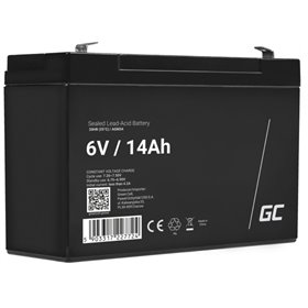 Bateria Chumbo Gel AGM 6V 14A GREEN CELL
