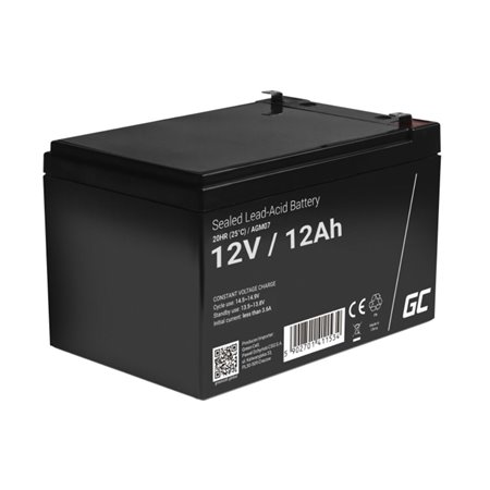 Bateria Chumbo Gel AGM 12V 12A GREEN CELL