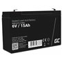 Bateria Chumbo Gel AGM 6V 15A GREEN CELL