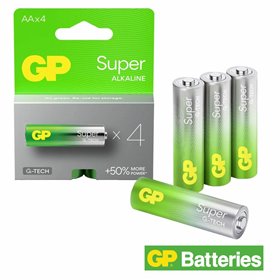 Pilha Super Alcalina LR6/AA 1.5V 4x Blister GP