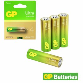 Pilha Ultra Alcalina LR6/AA 1.5V 4x Blister GP