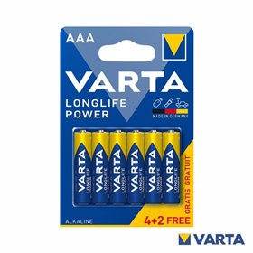 Pilha Alcalina LR03/AAA 1.5V 4x+2x Longlife Power VARTA