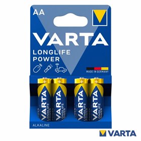 Pilha Alcalina AA 1.5V 4x Longlife Power VARTA